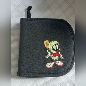 Vintage 1990s Warner Bros. - Marvin The Martian Embroided Canvas CD Holder Case
